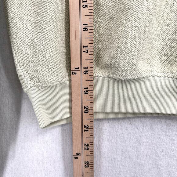 MADHAPPY Rainbow Cropped Crewneck Sweatshirt Womens Small Pale Green Pullover - Picture 15 of 15